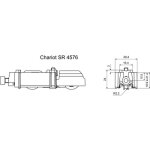 La croisee ds - chariot bogie rglable  galets pom  gorge ronde ds4875 pour porte coulissante aluminium ...