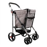 Chariot de courses basket mf 4b gris