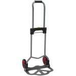 Chariot diable pliable acier 60kg 80x385x710mm