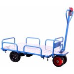 Mw tools - chariot �l�ctrique � ridelles amovibles plateau alu 400kg 1210x850mm - batterie 36v / 12ah ...