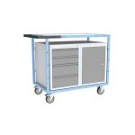 Chariot �tabli - 1 placard et 4 tiroirs - charge max 250kg - 880707106