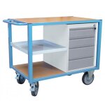 Chariot �tabli mobile 1 bloc tiroirs et demi - plateau - charge max 500kg - 880002989
