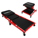 Chariot de garagiste et sige de mcanicien - chariot de visite mcanicien pliable ? 2en1 planche et ...