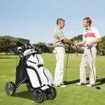 Design in - chariot de golf pousser tirer lger 4 roues sac impermable gris cw94518
