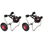 Chariots pour kayak 2 pcs aluminium