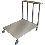 Chariot plateforme inox 304 plateau plein - l2g - 410102