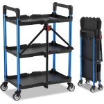 Chariot pliable  3 niveaux, servante d'atelier, chariot de service chariot  roulettes pliable, chariot ...