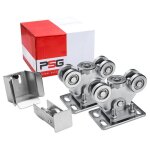 Chariot de portail 2 pi�ces + rouleau + douille de coulissement pour profil 80 - po60. 00p. 80