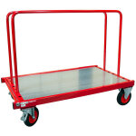 Fimm - chariot porte panneaux charge 500 kg � roues 200 mm avec 2 ridelles 800 mm