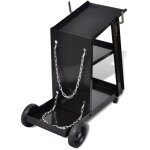 Chariot pour poste de soudure avec 3 �tag�res noir outils garage atelier bricolage
