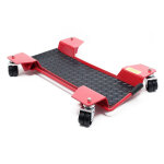 Wiltec rane moto chariot roulant moto d�placement rail 60 x 42 x 7, 5 cm rouge aide � man?uvre stationnement ...