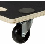 Helloshop26 ? chariot de transport � roulettes ? charge max 400 kg ? 4 roues pivotantes avec freins ? ...