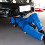 Chariot de visite m�canique pliable de 108 cm charge 158 kg avec appui - t�te rembourr� et plateaux � ...