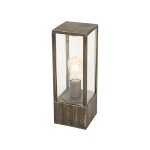Charlois - lampe sur pied extrieur - 1 lumire - l 14 cm - dor / laiton - rustique - clairage extrieur ...