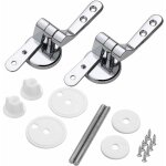 Ensoleille - charniere abattant, lot de 2 charni�res de rechange pour lunette wc avec fixations en alliage ...