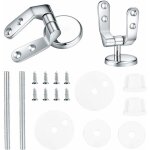 Jusch - charniere abattant wc, kit fixations remplacement pour wc abattant, charni�re wc fixations, pour ...