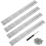 Charni�re piano inox 30 cm 4 pi�ces pour armoires bateau et bo�tes rangement