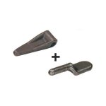 Charni�re plate micro � 9 mm avec pivot � 8 mm (lot de 2)