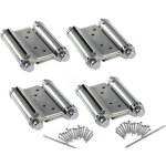 Charni�res de porte battante en acier inoxydable, 2 paires, 3 pouces pour comptoir de caf� de salon, ...