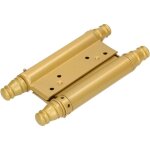 Kotarbau - charnière de porte battante double face 100 mm avec revêtement en poudre doré Kotarbau - charnière de porte battante double face 100 mm avec revêtement en poudre doré