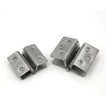 Charni�res de porte � clip charni�res de fixation murale en acier inoxydable pliantes � 180 degr�s, 7 ...