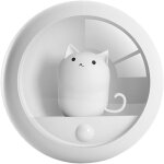 Chaton veilleuse intelligente capteur de corps humain lampe usb lampe de chevet rechargeable cadeau cr�atif ...