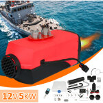 Swanew - chauffage diesel 5kw 12v vevor air heater avec silencieux lcd thermostat pour voiture camions ...