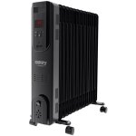 Chauffage lectrique  huile avec tlcommande camry cr 7814 13 ailettes, 2500 w noir