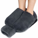Chauffe pied, 2l bouillottes peluche non lectrique, chaufferette pieds reutilisable lavable et amovible, ...