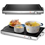 Chauffe - plats �lectrique 56 x 36 cm en acier inoxydable, chauffe - assiette 50 ? - 120 ? r�gulateur ...