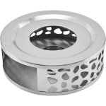 Chauffe - th�i�re en acier inoxydable teapot warmer chauffe plat avec bougie support bougie chauffe - ...