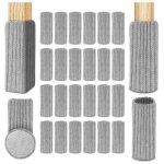 Chaussette chaise pour pieds de chaise, 24pcs chaussettes de chaise mobilier en feutre, patins antid�rapants ...
