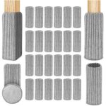 Chaussette chaise pour pieds de chaise, 24pcs chaussettes de chaise mobilier en feutre, patins antidrapants ...