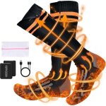 Chaussette chauffante, 4000mah chaussettes chauffantes rechargeables avec 4 tempratures, calze riscaldanti ...