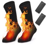 Chaussettes chauffantes lectriques, chaussettes chaudes d'hiver alimentes par batterie, chaussettes ...