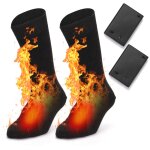Zoternen - chaussettes chauffantes �lectriques, chaussettes chaudes d'hiver aliment�es par batterie, ...