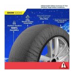 Chaussettes  neige mates pour pneus de voiture, traction d'urgence sur la neige pour vhicules, conduite ...