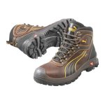 Puma safety shoes - chaussures de s�curit� hautes sierra nevada mid s3 wr ci hi hro src - marron / gris ...