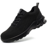 Chaussures de s�curit� � coussin d'air pour hommes et femmes, baskets l�g�res, antid�rapantes, respirantes, ...