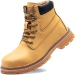 Chaussure de securite homme femmes bottes de travail cuir imperm�ables legere embout en acier bottes ...