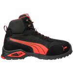 Chaussures de s�curit� mi - hautes s1pl madrid noir / rouge - puma safety - 632260 40