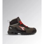 Chaussure utility diadora shark stab imp leat mid s3 src esd noir rouge fluo 46