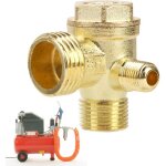 Check valve compressor 3 way thread 20 x 16 x 10 mm non - return valve piece for air compressor 90� male ...
