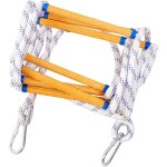 Chelle de cordes d'�vacuation, 10m �chelle de secours de s�curit� avec 2 crochets, pour la maison de ...