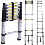 Chelle pliable, echelle telescopique, 3, 8 mètre(s), en 131, charge maximale: 150 kg Chelle pliable, echelle telescopique, 3, 8 mètre(s), en 131, charge maximale: 150 kg