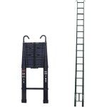 �chelle t�lescopique de 6. 2 m / 20. 34 ft avec des �chelles noires amovibles de crochet de toit, �chelle ...