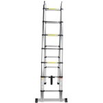 Chelle tlescopique en alliage d'aluminium de 4. 4m, chelle d'extension polyvalente pliable, capacit ...