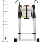 Chelle t�lescopique en aluminium, 5, 0 m, escabeau telescopique pliable avec barre stabilisatrice et ...