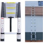 Chelle télescopique télescopique en aluminium de 5 m - Échelle coulissante extensible - escabeau extensible ... Chelle télescopique télescopique en aluminium de 5 m - Échelle coulissante extensible - escabeau extensible ...