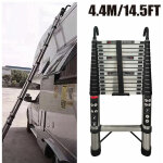 �chelle t�lescopique compacte 4, 4 m / 14, 5 pi capacit� de 150 kg avec crochet amovible